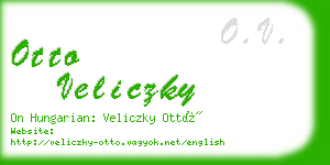 otto veliczky business card